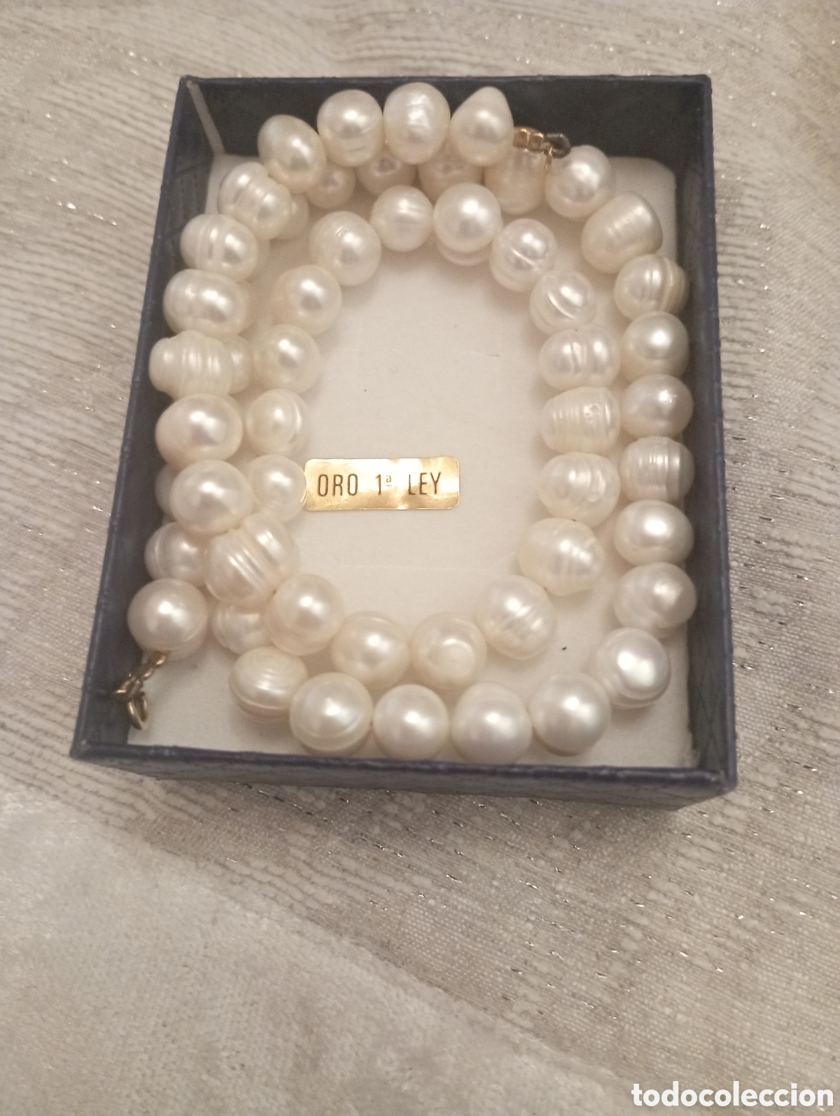 Joyeria: Collar de perlas cultivadas con cierre de oro - Foto 1