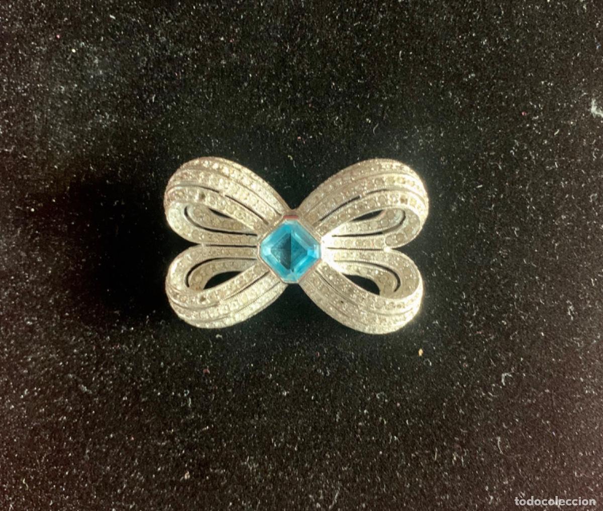 Joyeria: Antiguo broche plata y topacio - Foto 1