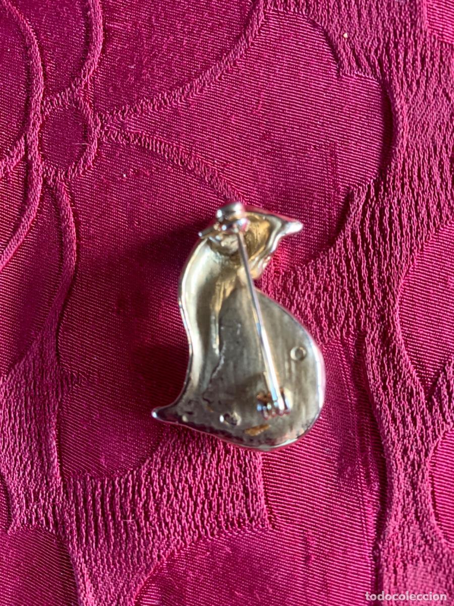 Joyeria: Original broche vintage en forma de gato - Foto 3