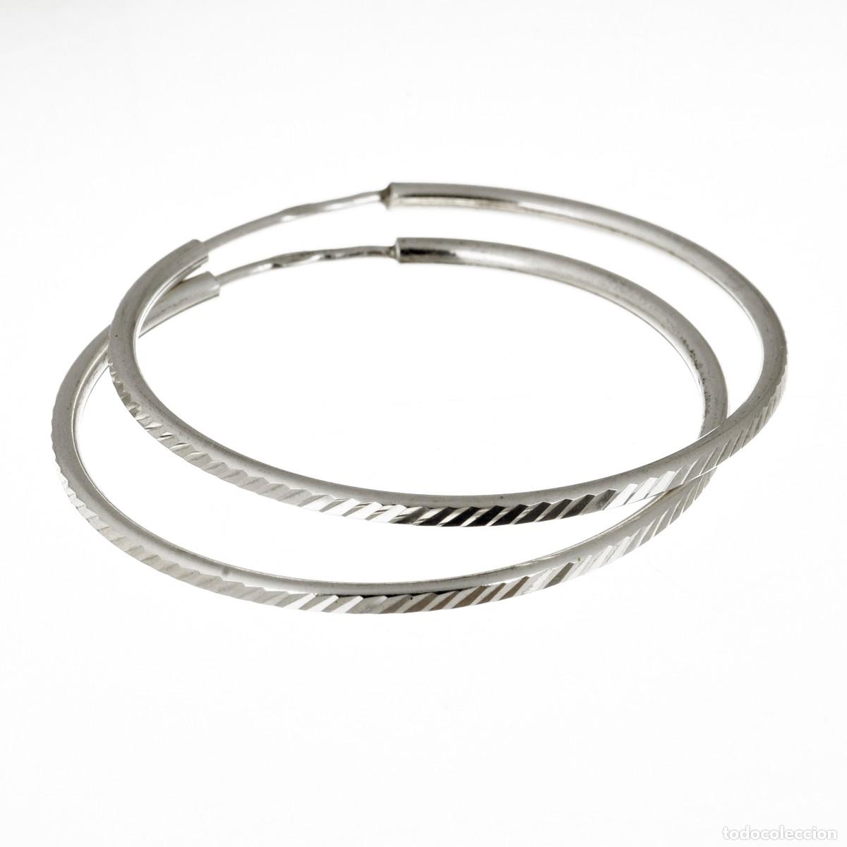 Joyeria: Pendientes aros de plata 925 - Foto 1