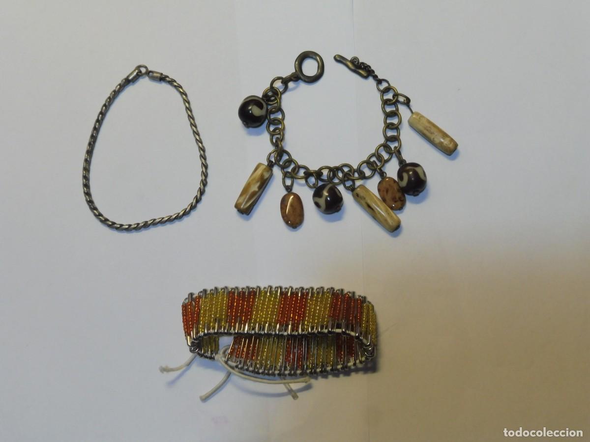 Joyeria: 1 LOTE DE 3 PULSERAS ANTIGUAS - Foto 1