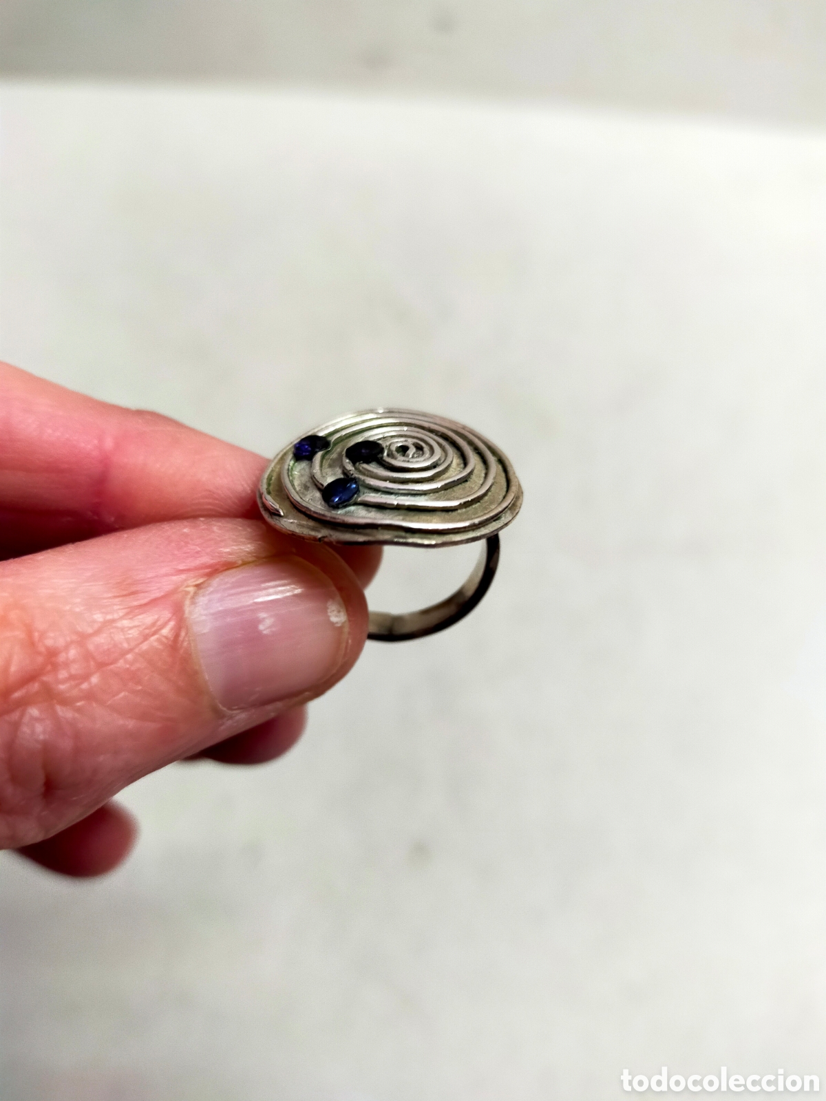 Joyeria: SORTIJA O ANILLO DE PLATA. ESPIRAL. - Foto 7