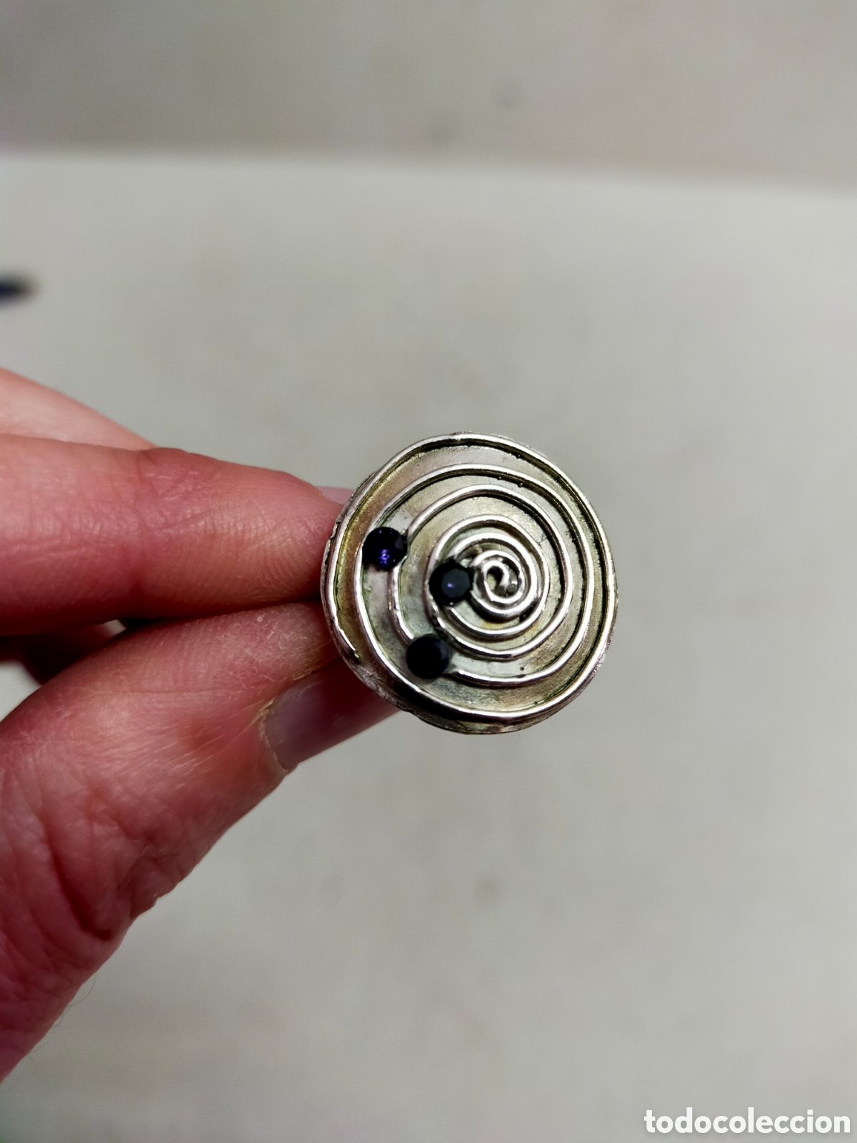 Joyeria: SORTIJA O ANILLO DE PLATA. ESPIRAL. - Foto 8