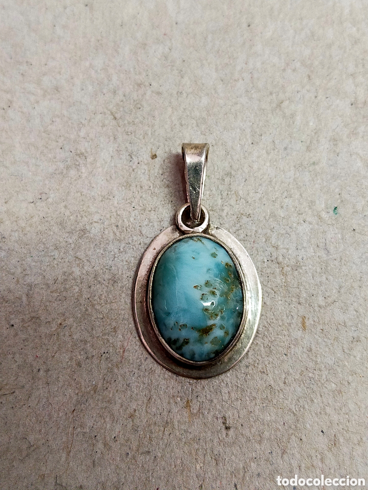 Joyeria: COLGANTE DE PLATA Y PIEDRA AZUL. - Foto 7