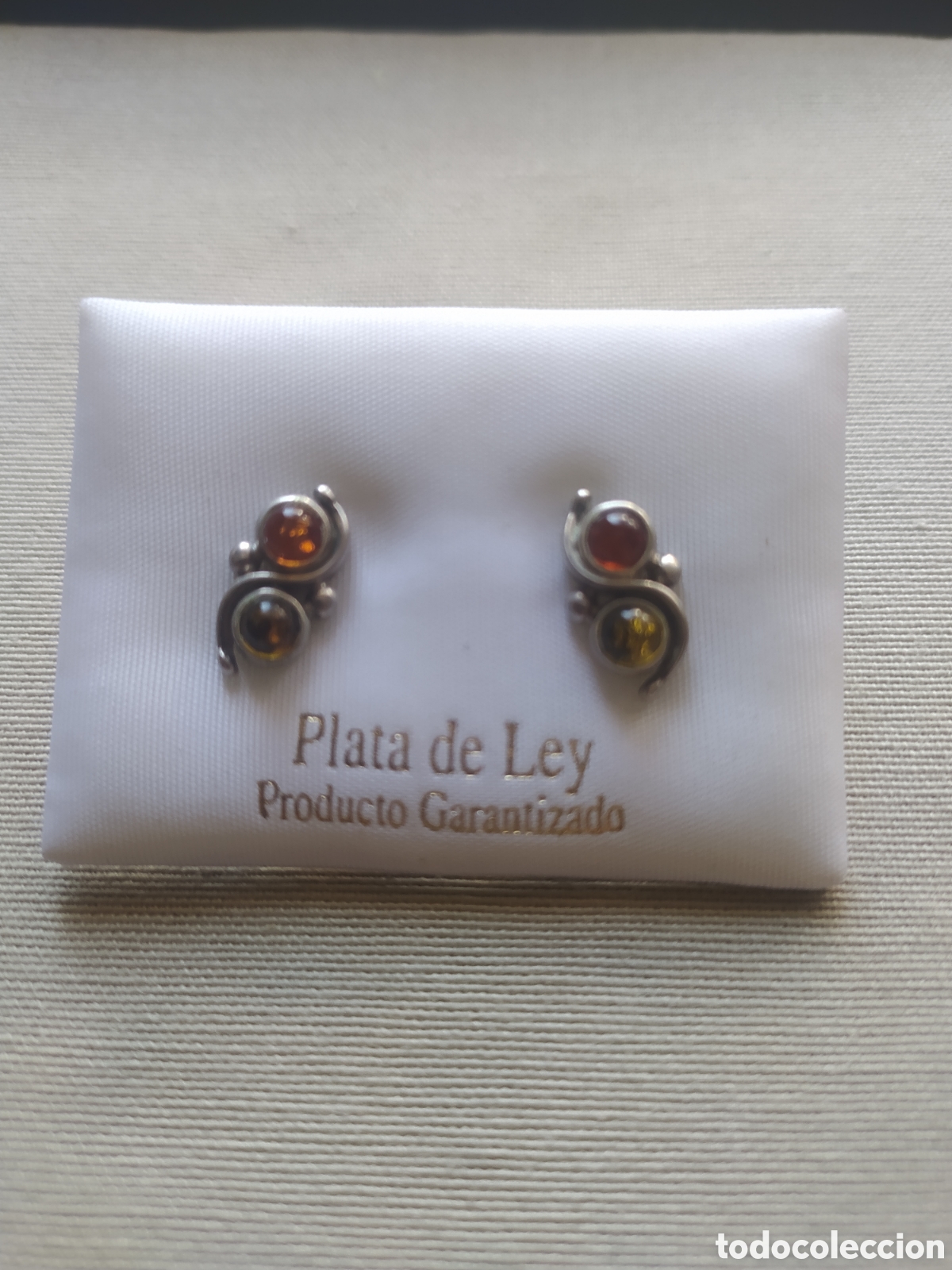 Joyeria: Pendientes de plata 925 y ambar - Foto 1