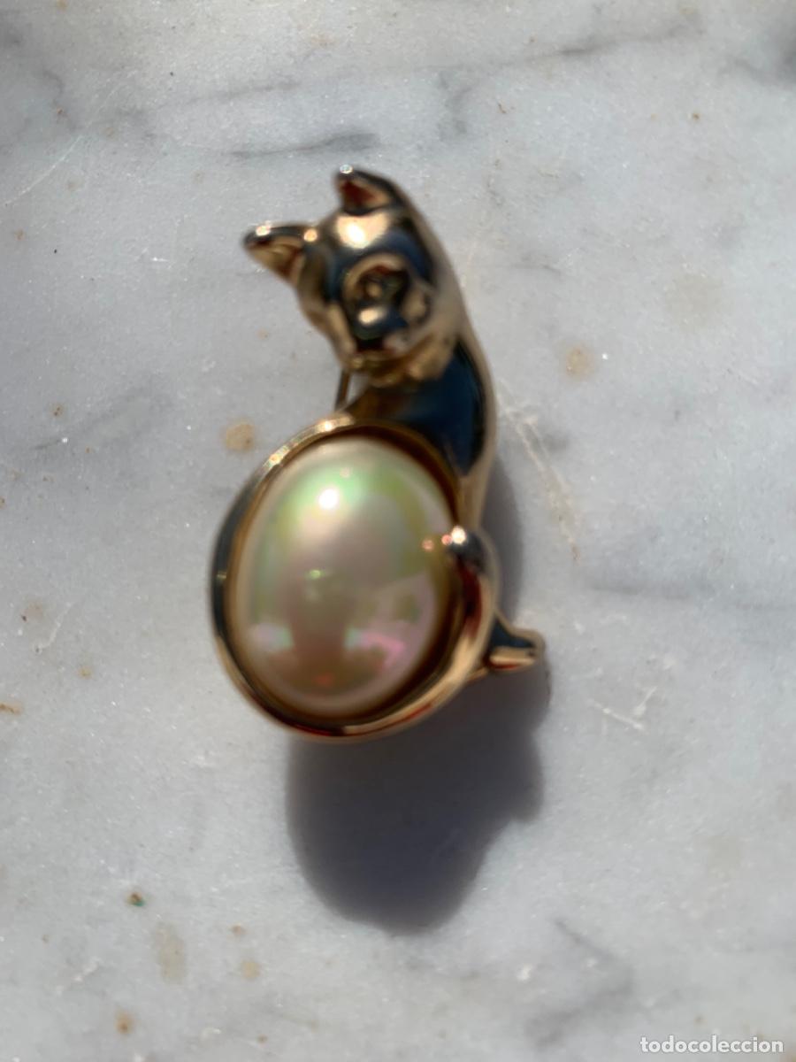 Joyeria: Original broche vintage en forma de gato - Foto 9