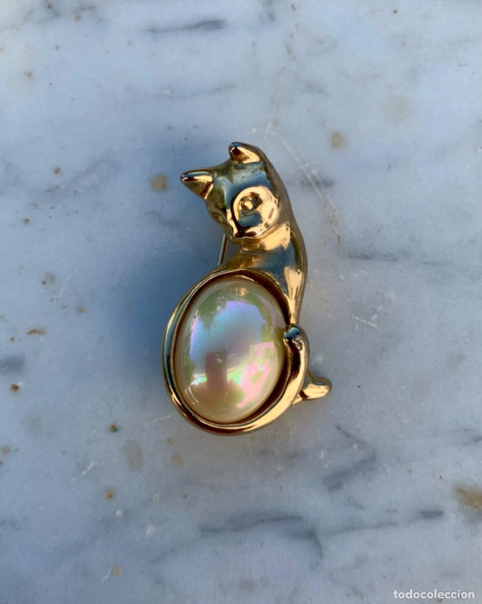 Joyeria: Original broche vintage en forma de gato - Foto 10