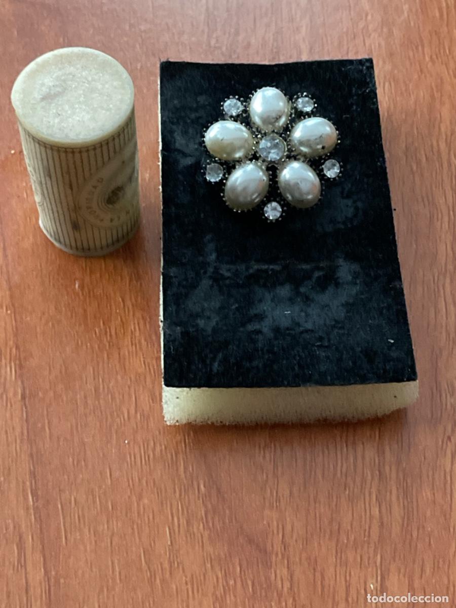Joyeria: Antiguo broche de perlas y circonitas - Foto 4