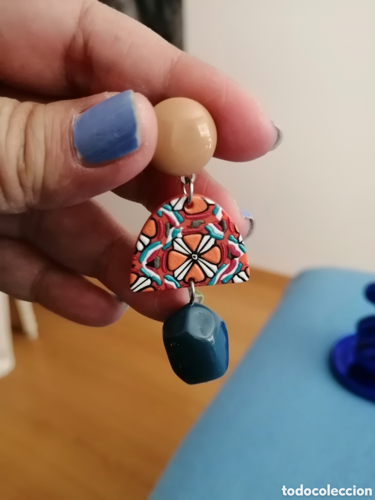 Joyeria: Pendientes colgantes estilo barroco - Foto 3