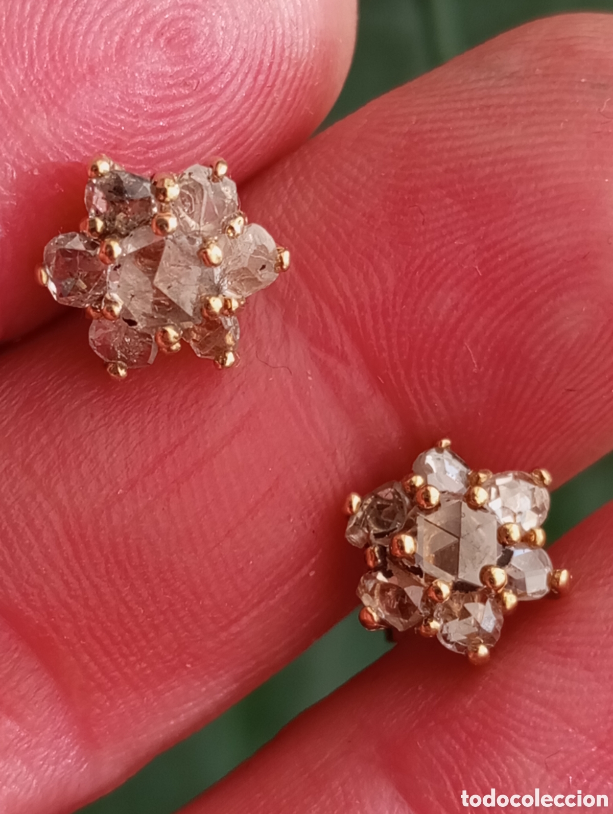 Joyeria: Pendientes de oro y diamantes - Foto 1