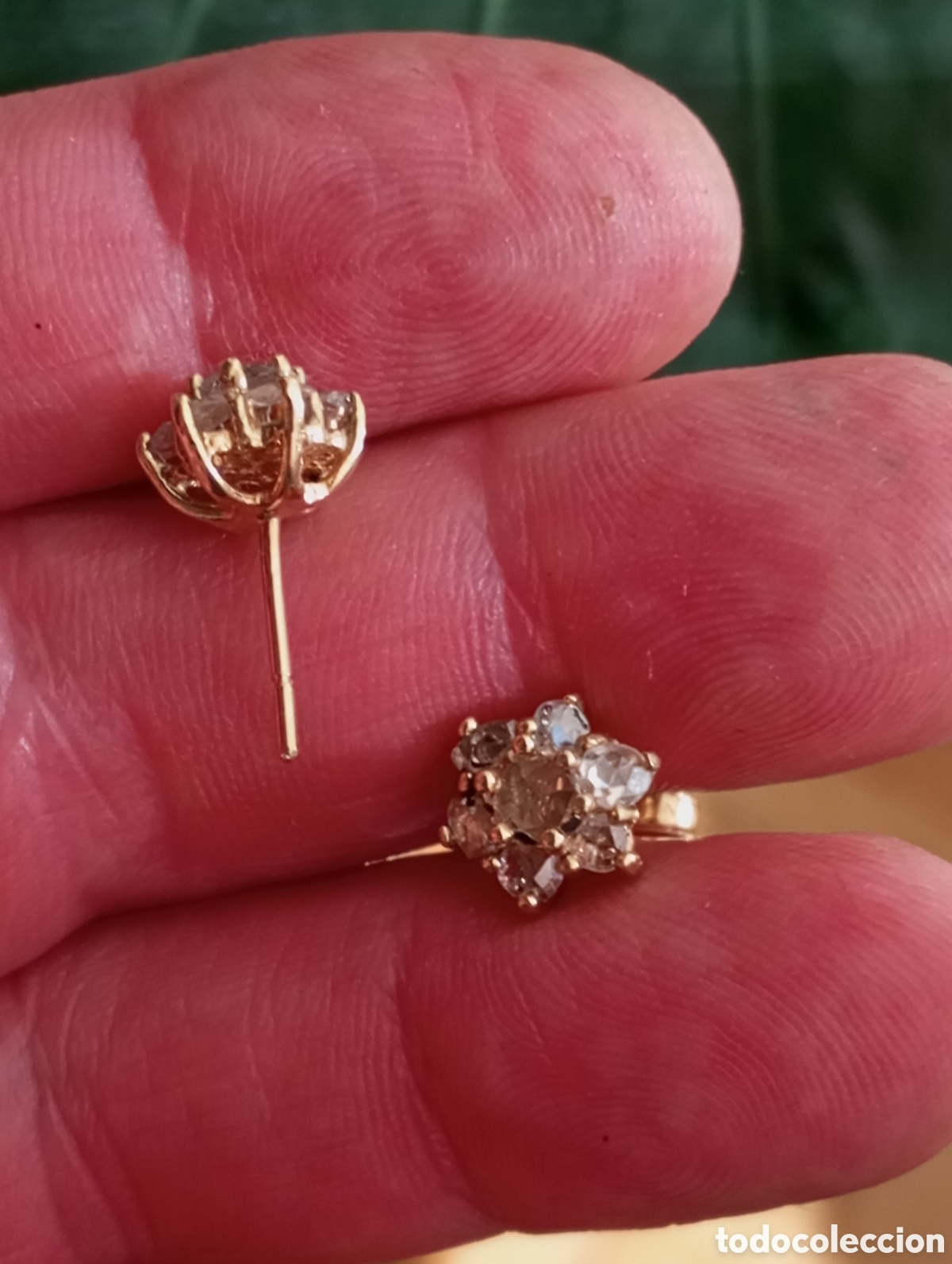 Joyeria: Pendientes de oro y diamantes - Foto 3