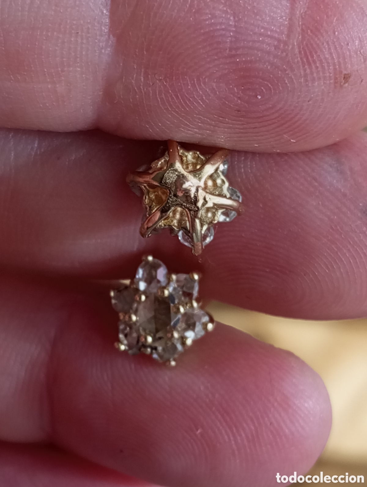 Joyeria: Pendientes de oro y diamantes - Foto 4
