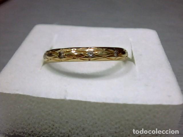 Joyeria: anillo oro 18kts con diamantes - Foto 1