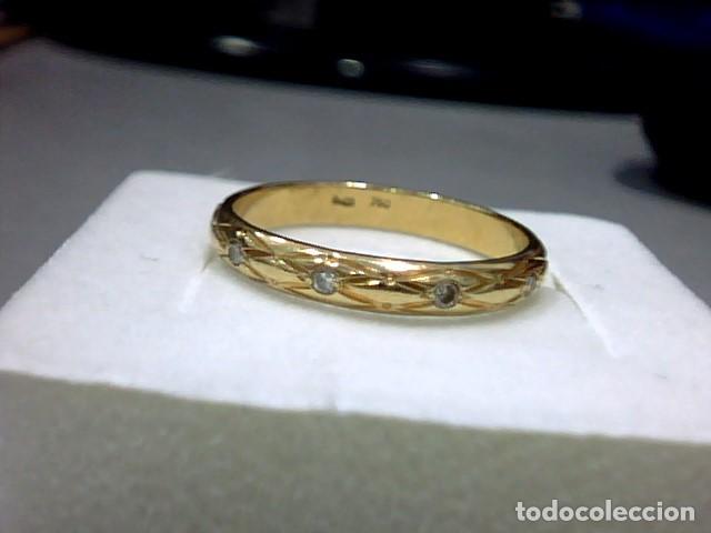 Joyeria: anillo oro 18kts con diamantes - Foto 6