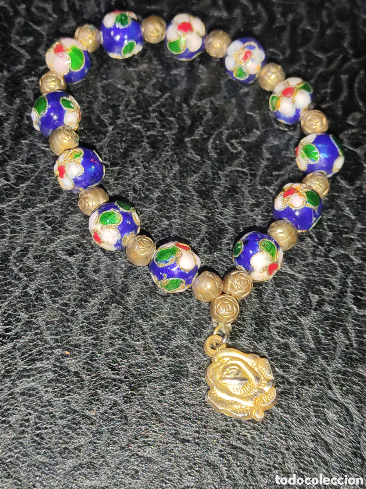 Joyeria: Pulsera cloisonne con medalla de la virgen. - Foto 3