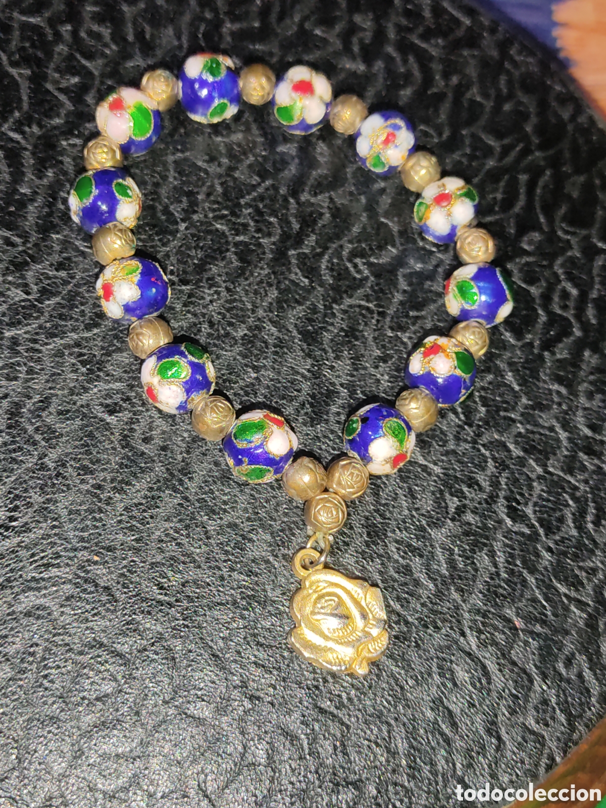 Joyeria: Pulsera cloisonne con medalla de la virgen. - Foto 4