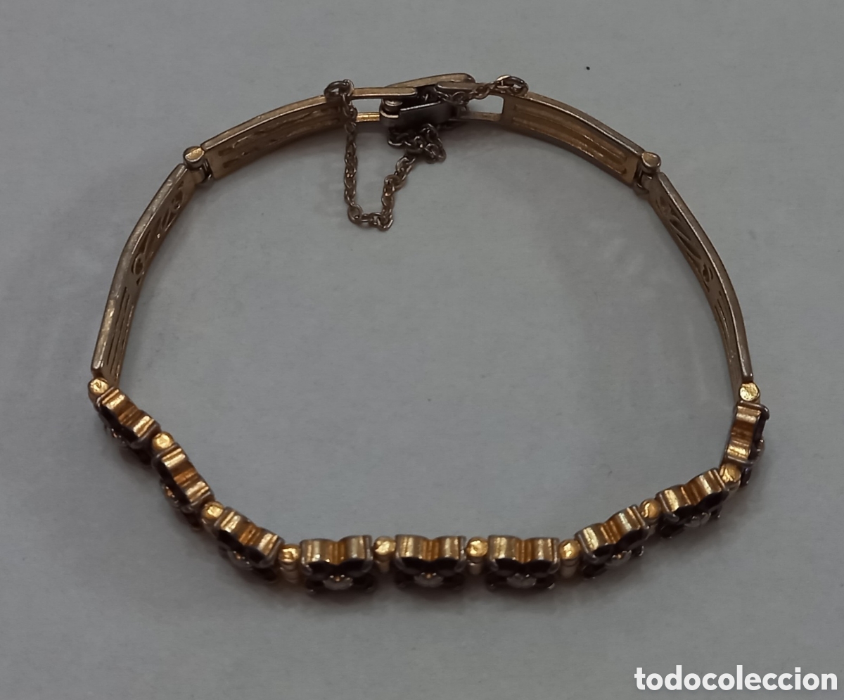 Joyeria: Pulsera vintage dorada d&eacute;cada del 60 - Foto 5