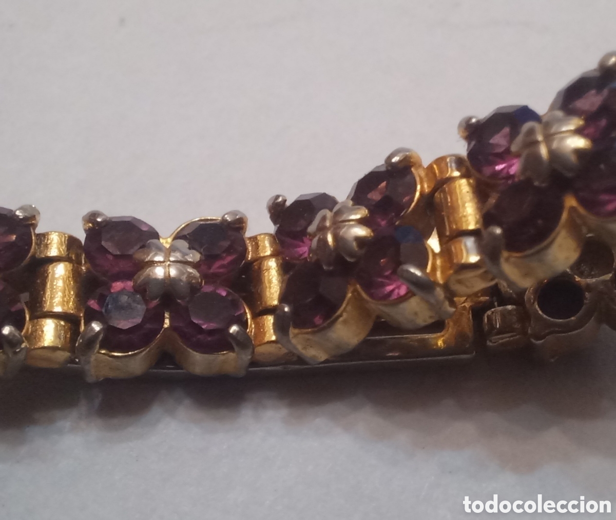 Joyeria: Pulsera vintage dorada d&eacute;cada del 60 - Foto 6