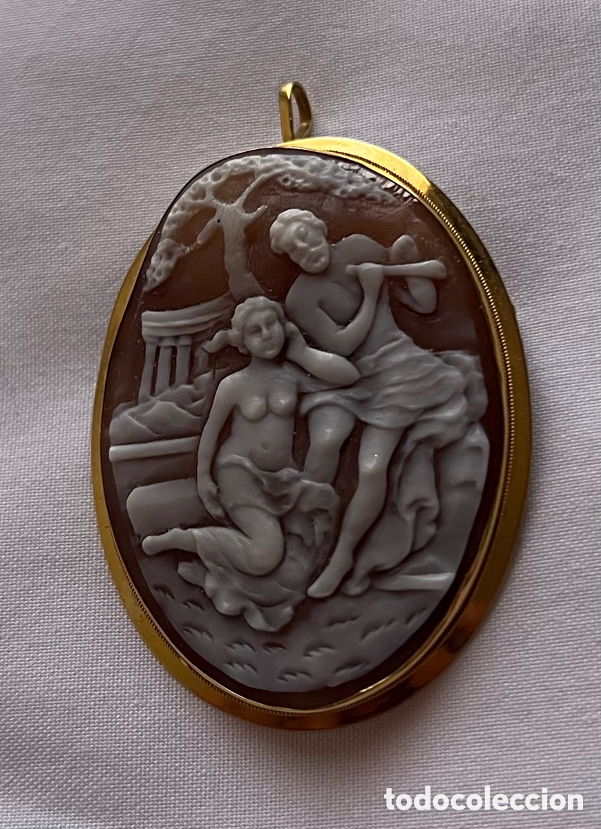 Joyeria: Broche camafeo concha oro 18kt - Foto 2