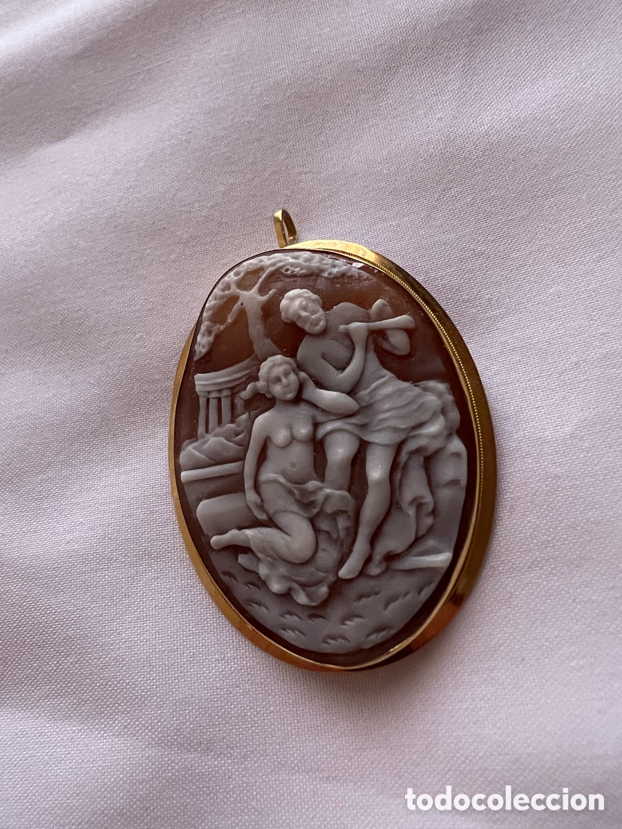 Joyeria: Broche camafeo concha oro 18kt - Foto 1