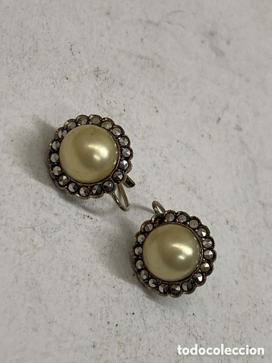 Joyeria: Pendientes de plata y perlas P86 - Foto 1