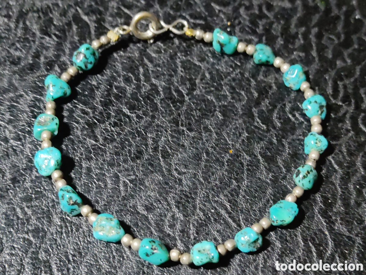 Joyeria: Pulsera de turquesa originales.Vintage. - Foto 2