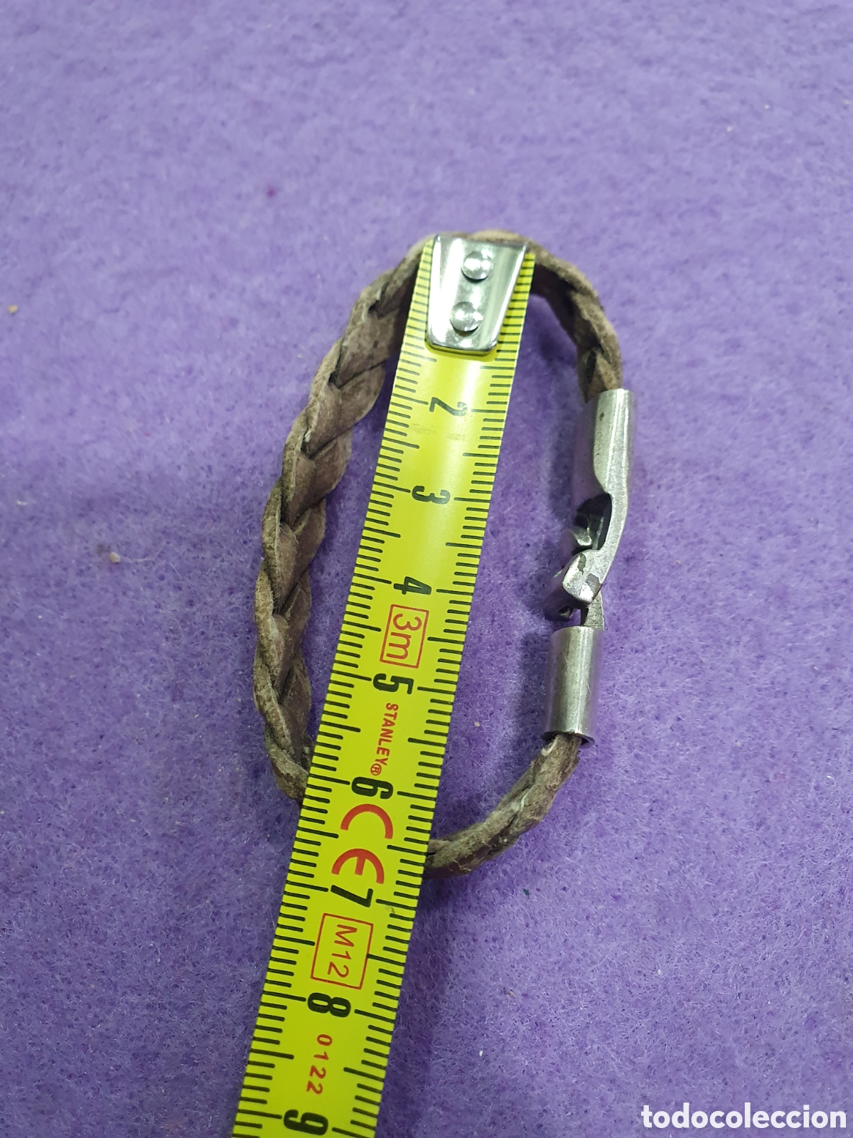Joyeria: Pulsera Uno de 50. Cuero y metal. (L68) - Foto 3
