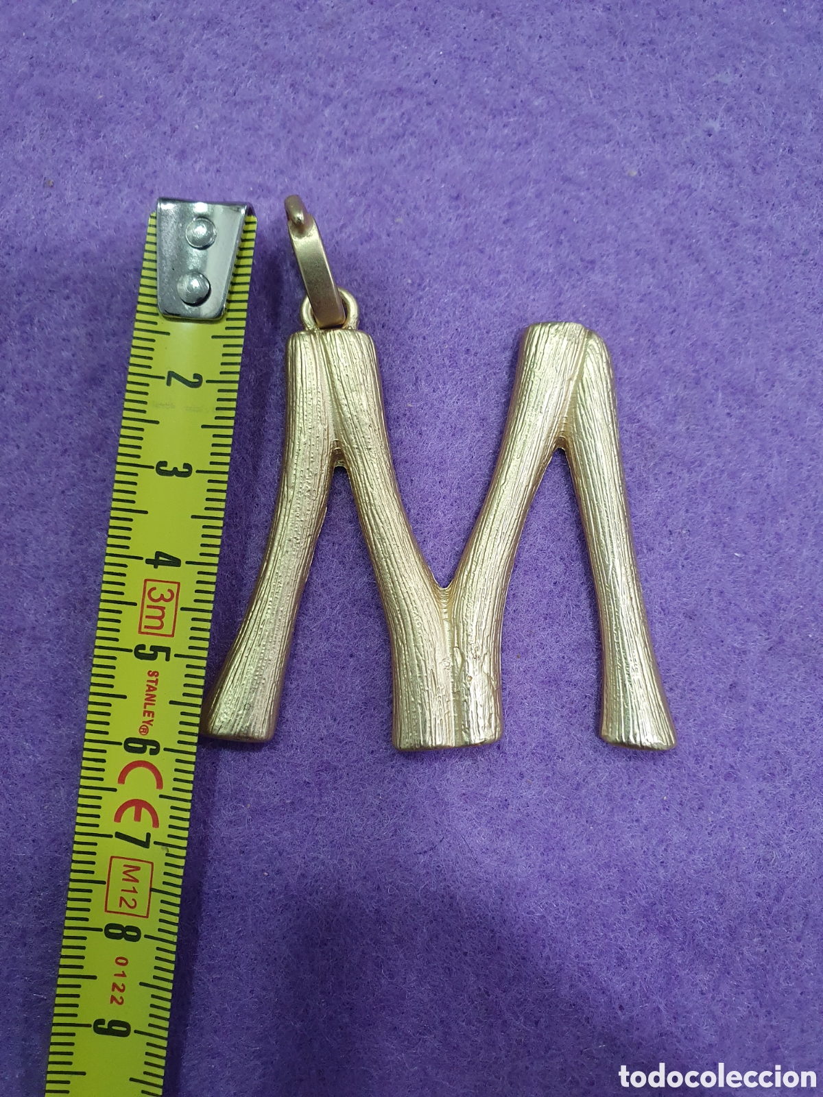 Joyeria: Colgante de metal letra M. (L68) - Foto 2