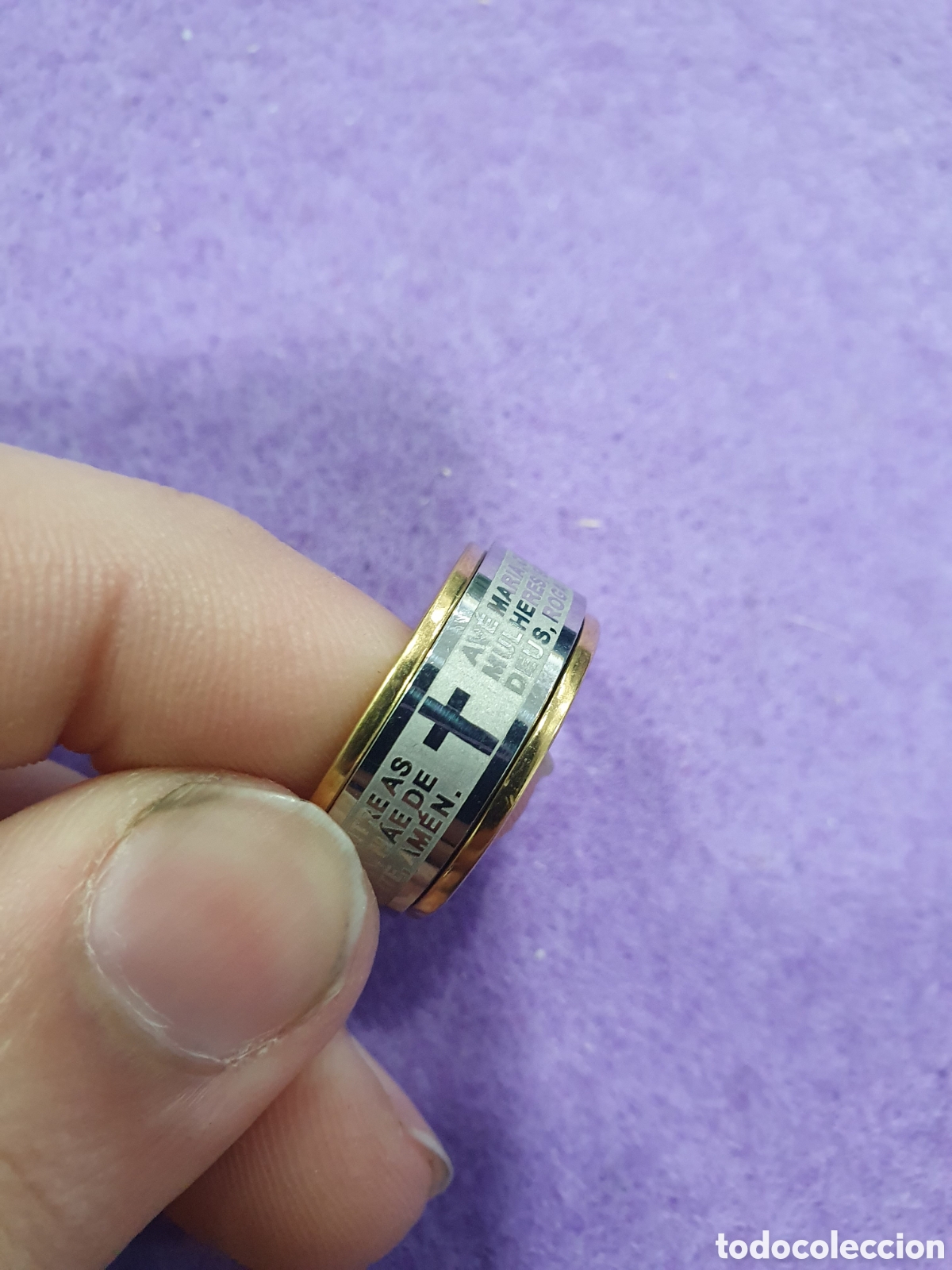 Joyeria: Anillo Ave Maria en Portugu&eacute;s. (L24) - Foto 2