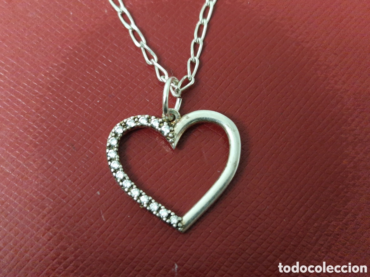 Joyeria: COLGANTE DE PLATA Y CADENA CON CORAZON - Foto 2