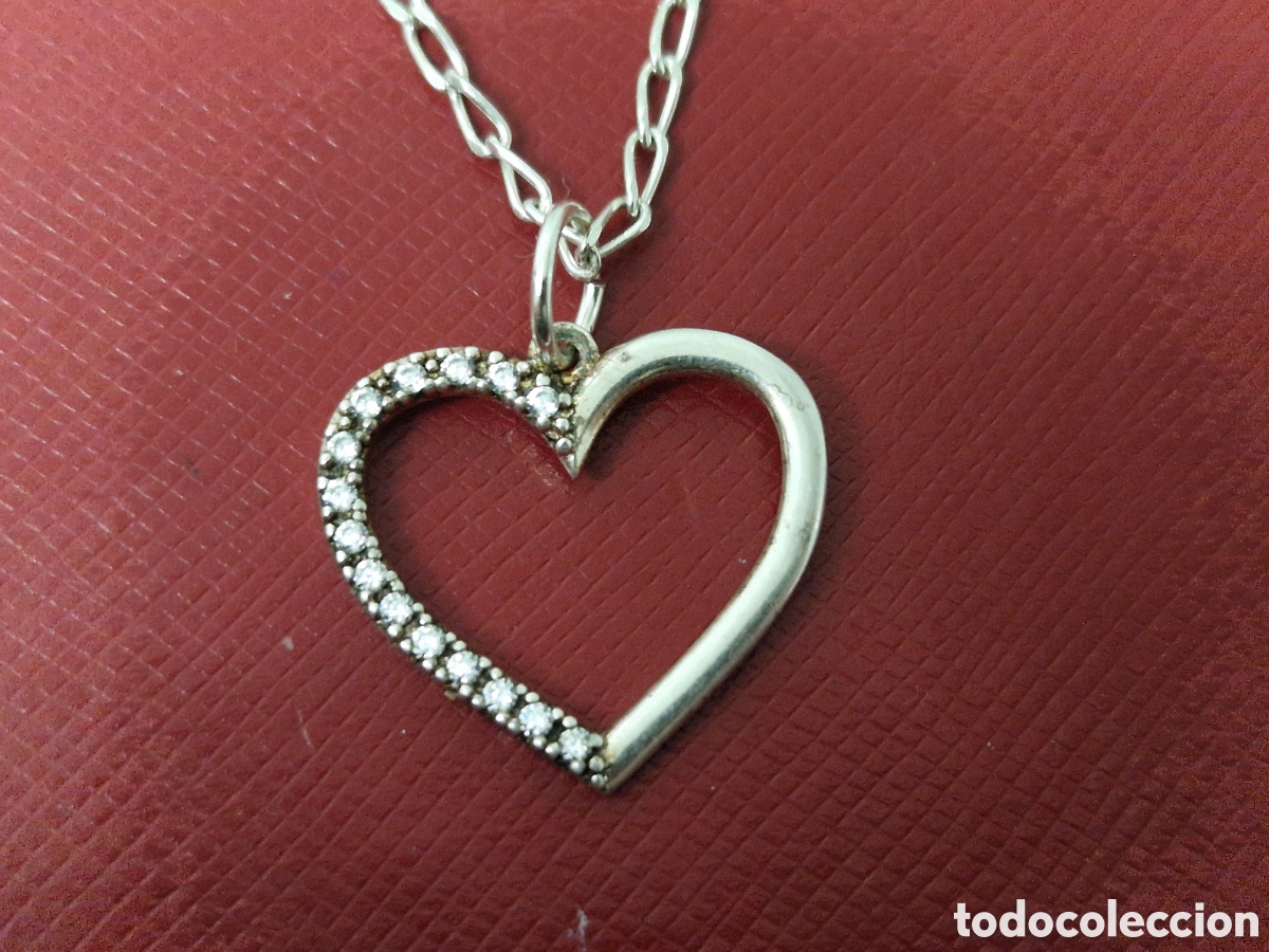 Joyeria: COLGANTE DE PLATA Y CADENA CON CORAZON - Foto 1