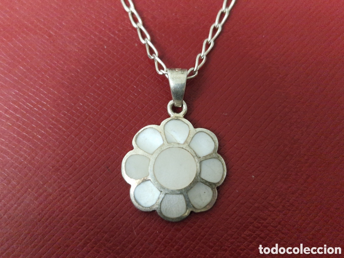 Joyeria: CADENA Y COLGANTE PLATA Y NACAR - Foto 3