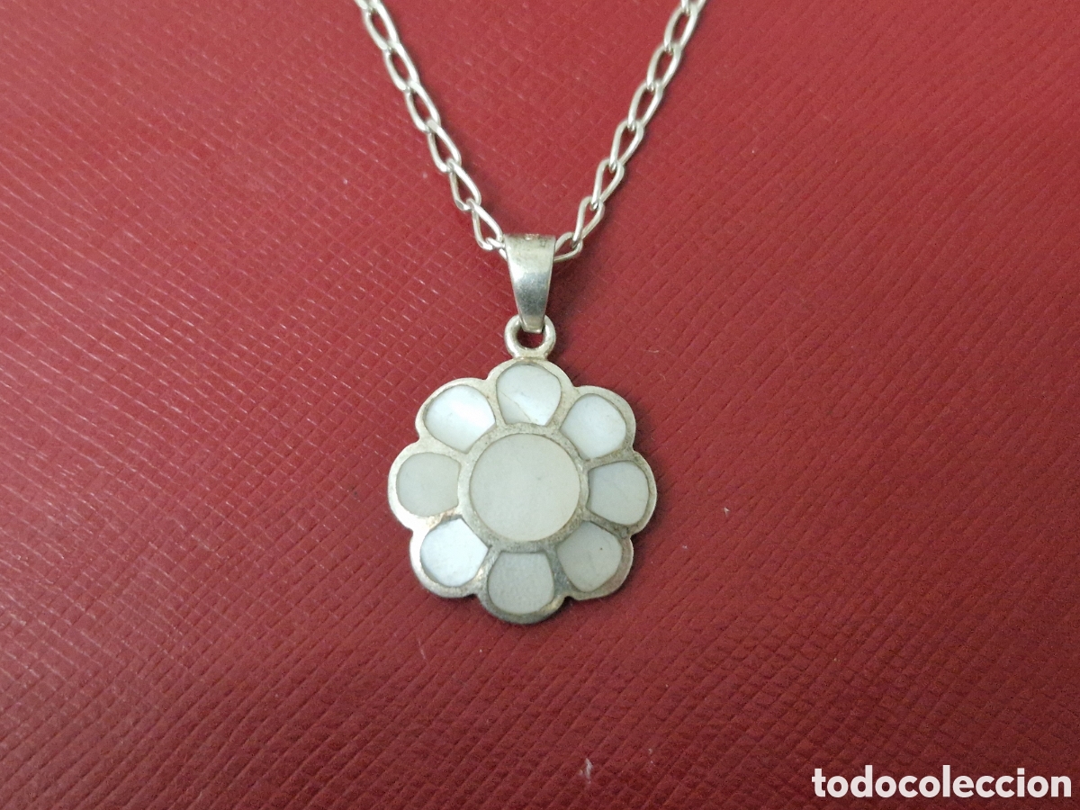 Joyeria: CADENA Y COLGANTE PLATA Y NACAR - Foto 4