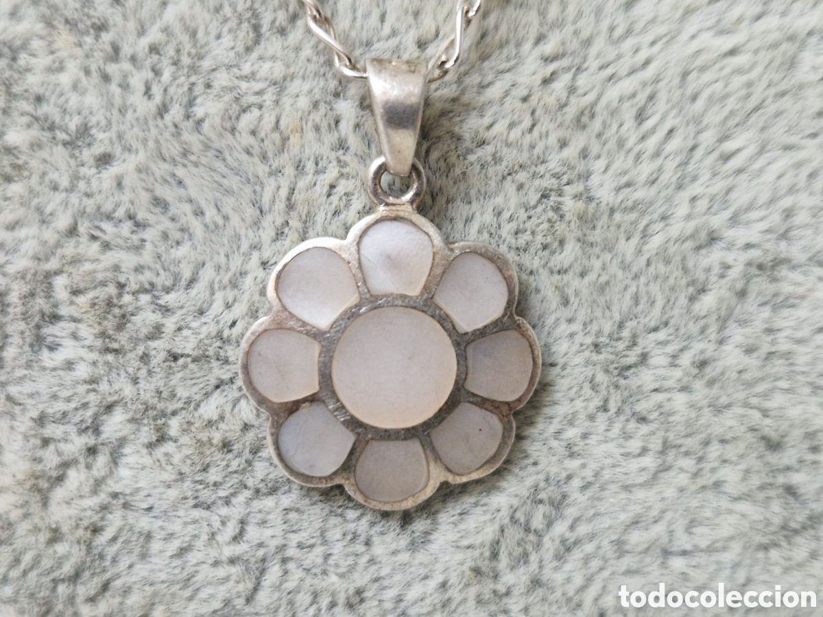 Joyeria: CADENA Y COLGANTE PLATA Y NACAR - Foto 1