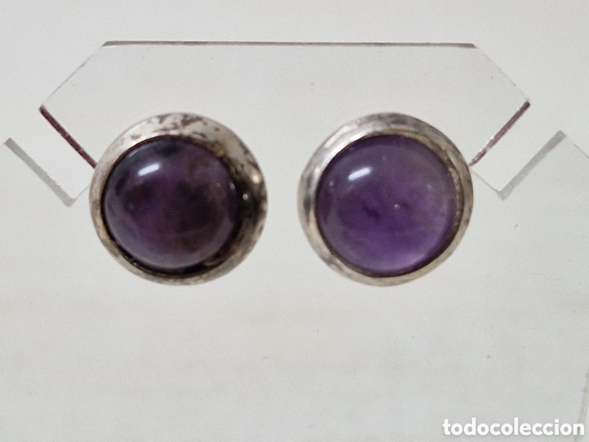 Joyeria: PENDIENTES PLATA Y AMATISTA NATURAL - Foto 2