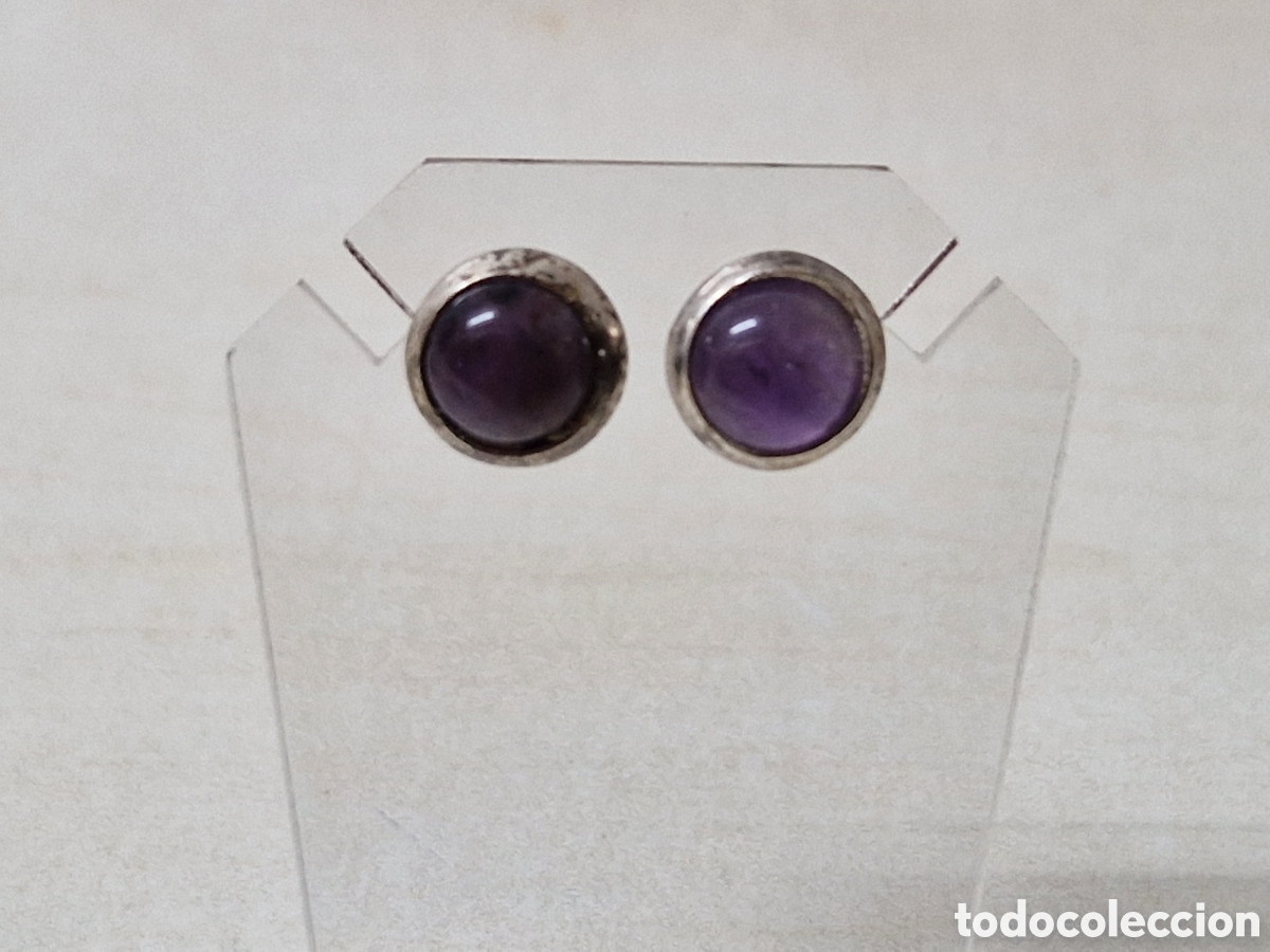 Joyeria: PENDIENTES PLATA Y AMATISTA NATURAL - Foto 4