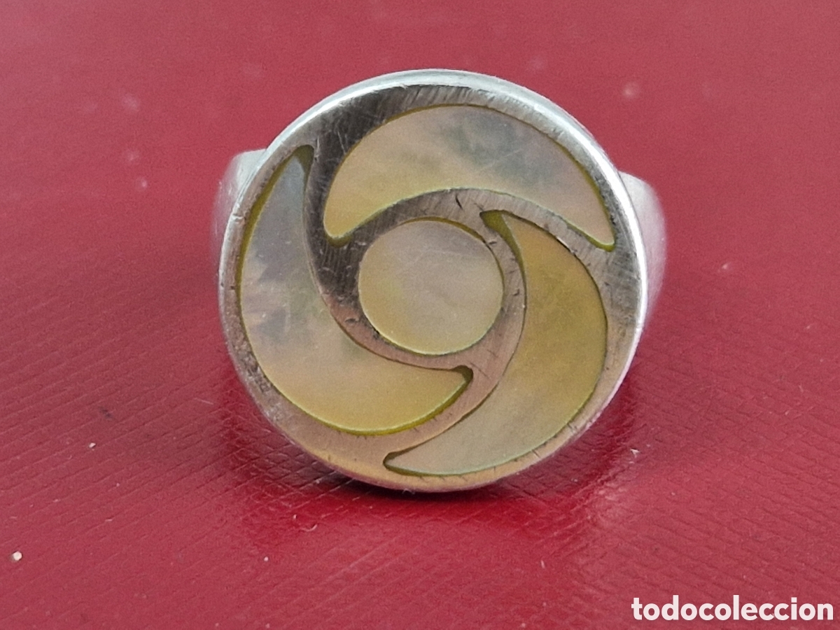 Joyeria: ANILLO DE PLATA Y NACAR CONTRASTE - Foto 1