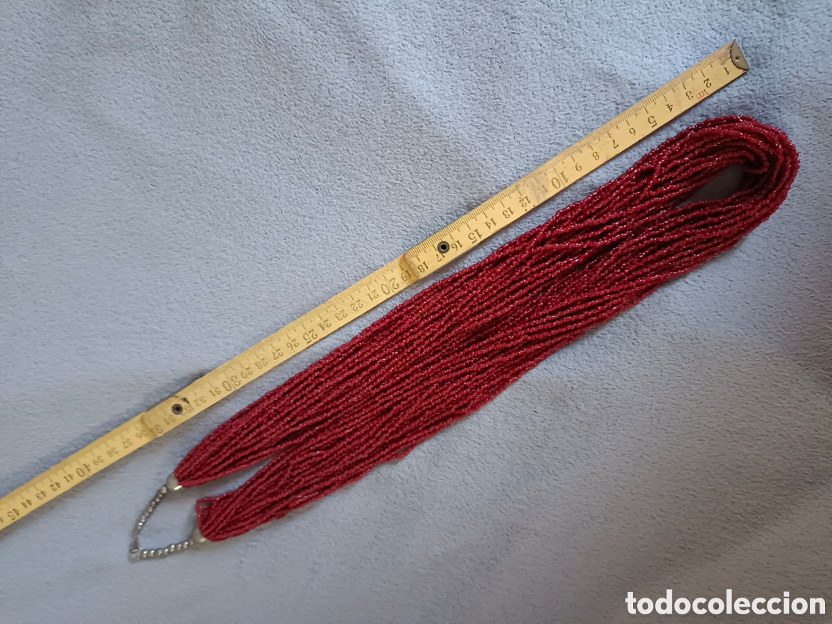 Joyeria: Collar de muchas vueltas rojo - Foto 2