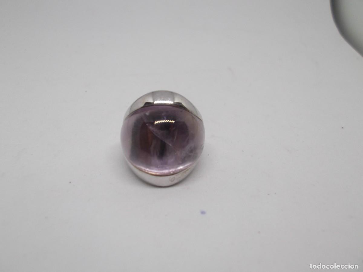 Joyeria: Anillo de plata rodiada con amatista.Luxenter - Foto 4