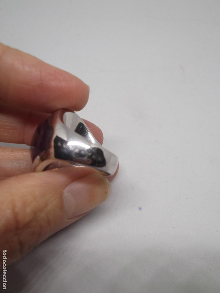 Joyeria: Anillo de plata rodiada con amatista.Luxenter - Foto 5