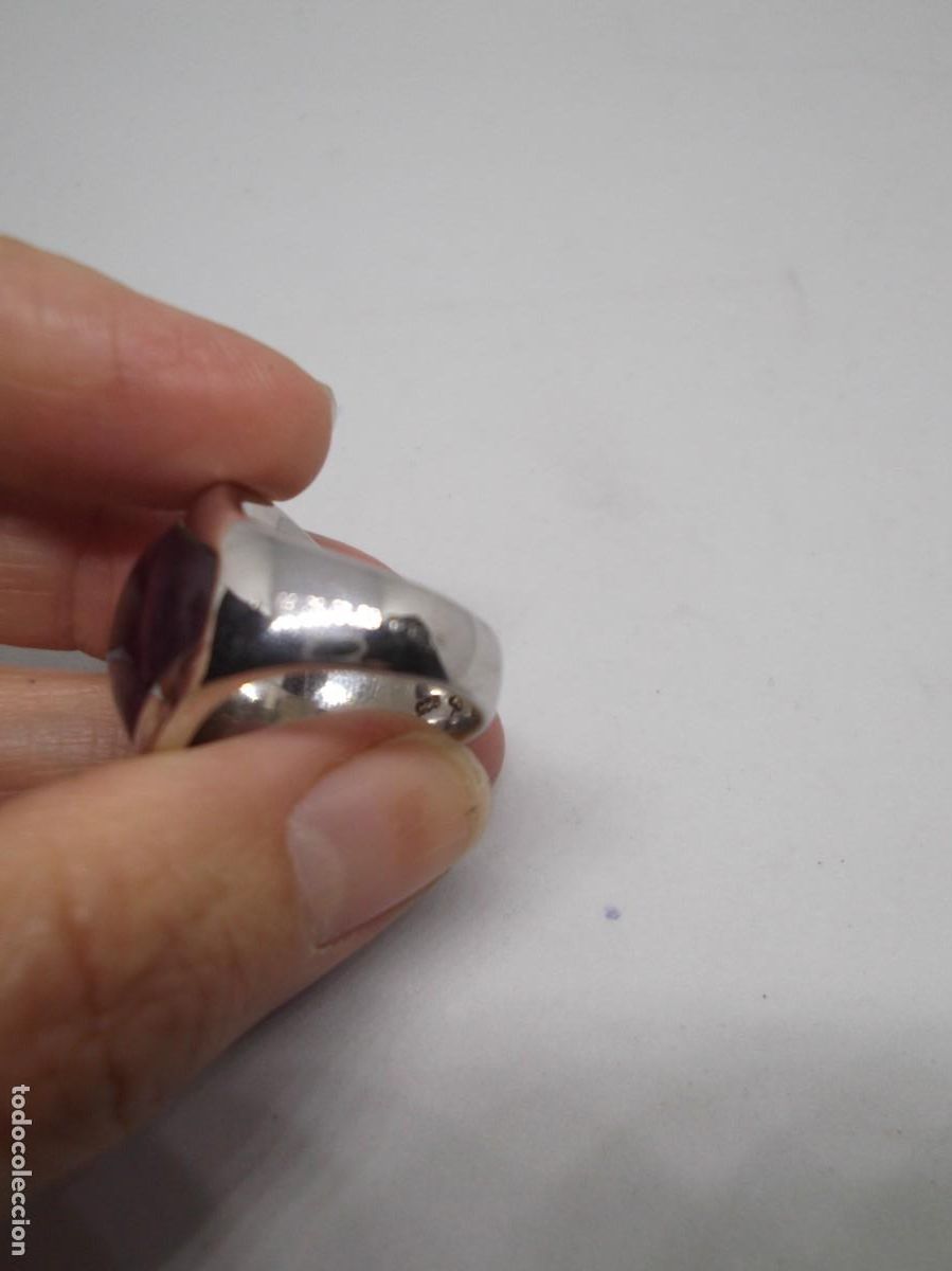 Joyeria: Anillo de plata rodiada con amatista.Luxenter - Foto 8