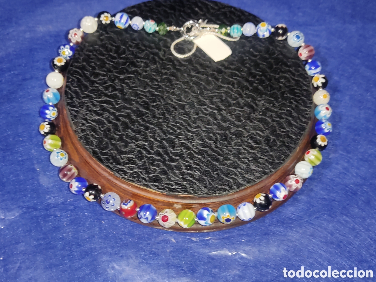 Joyeria: Collar de cristal de Murano millefiori.*49* - Foto 2