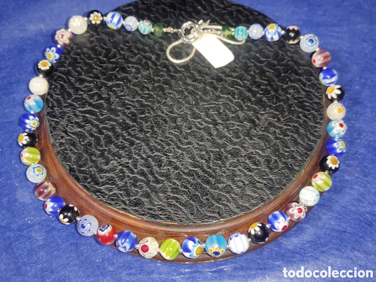 Joyeria: Collar de cristal de Murano millefiori.*49* - Foto 3