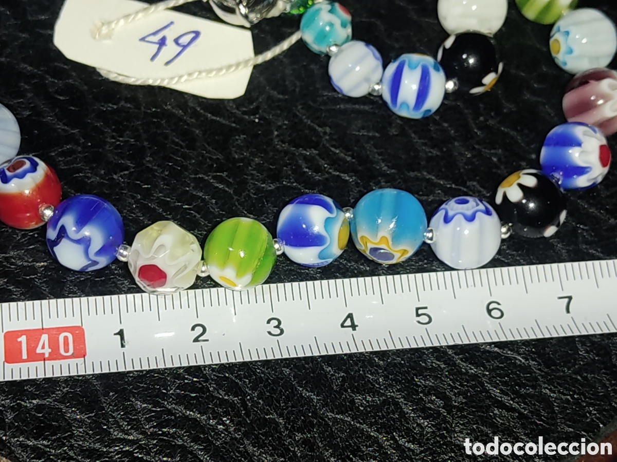 Joyeria: Collar de cristal de Murano millefiori.*49* - Foto 5