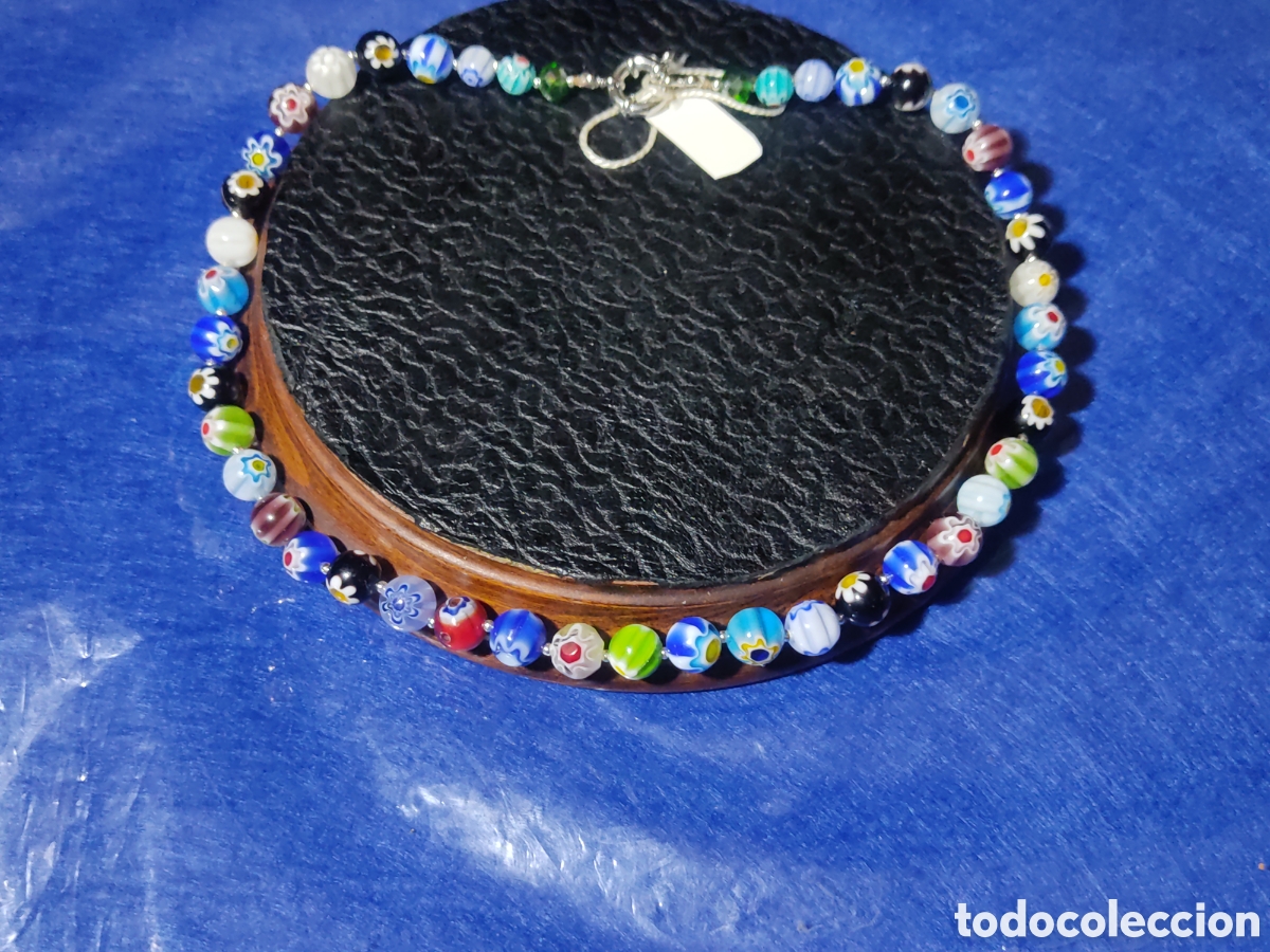 Joyeria: Collar de cristal de Murano millefiori.*49* - Foto 1
