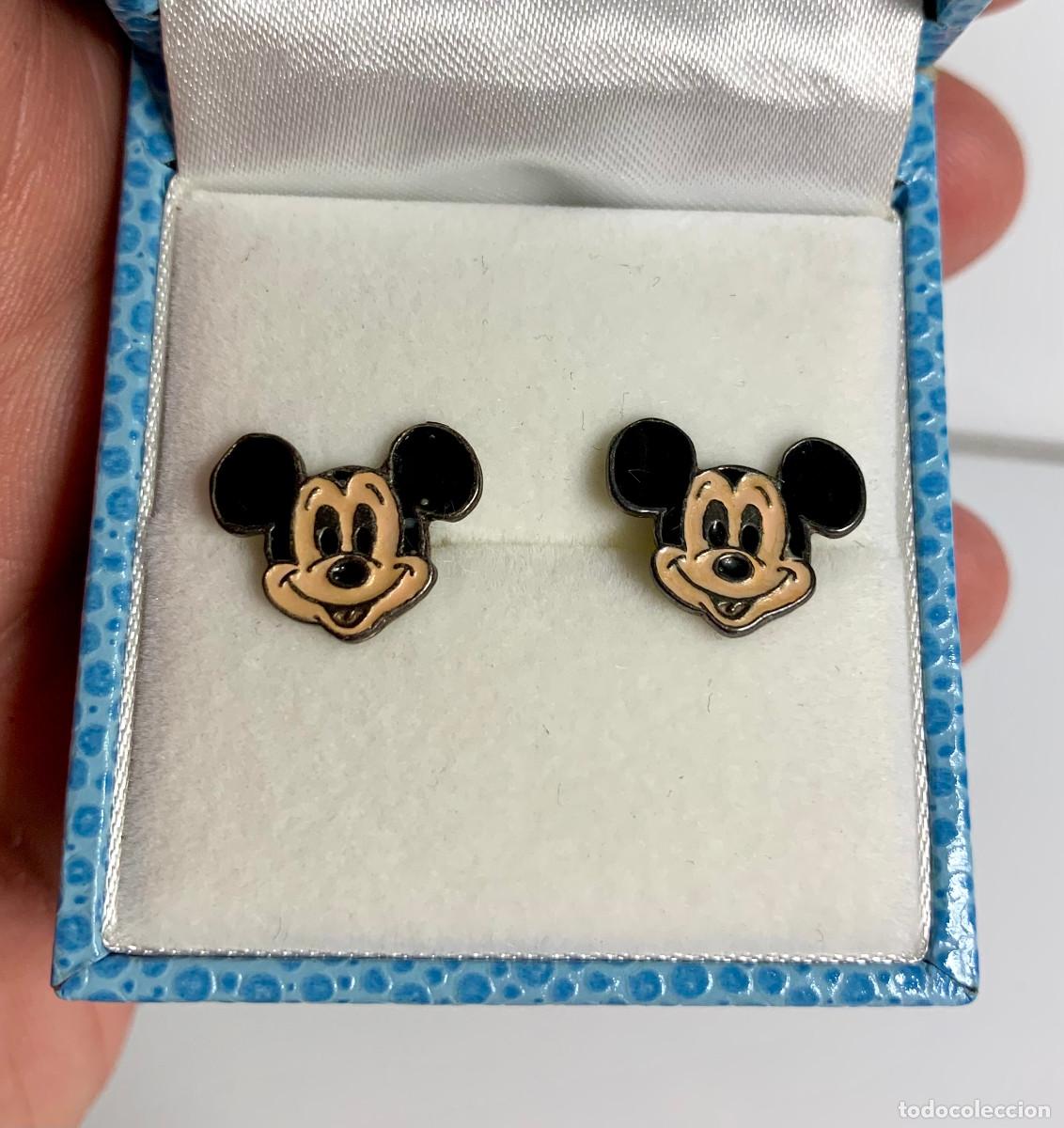Joyeria: 2745.ESTUCHE CON PENDIENTES DE PLATA DE MICKEY (DISNEY) - Foto 2