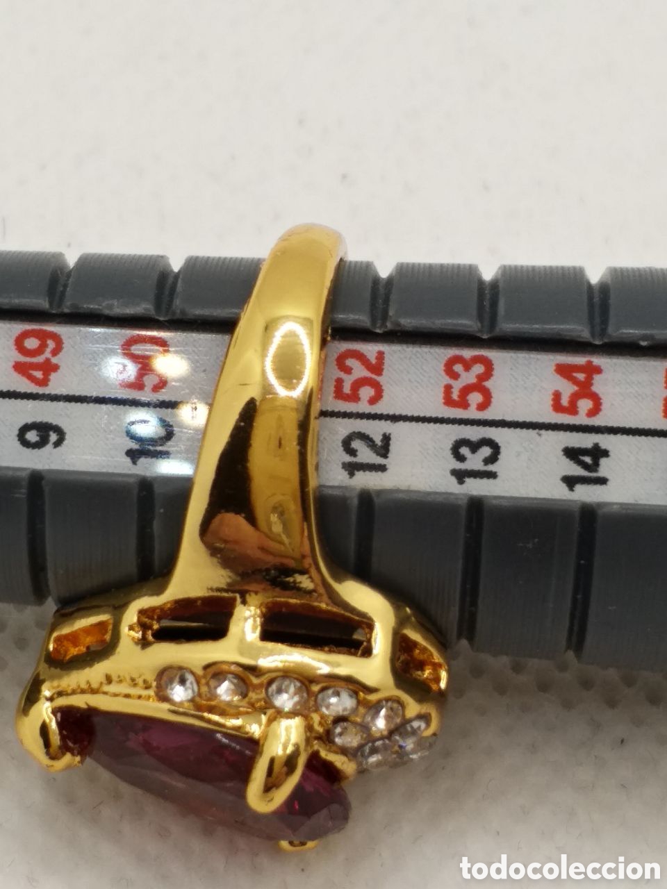 Joyeria: Anillo modelo Imperial.Tipo Zawaroski en rojo. - Foto 4