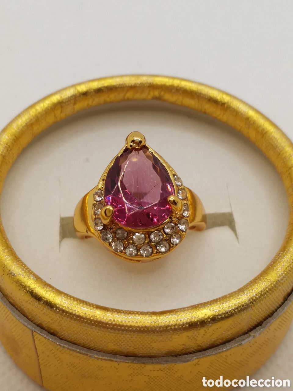 Joyeria: Anillo modelo Imperial.Tipo Zawaroski en rojo. - Foto 5