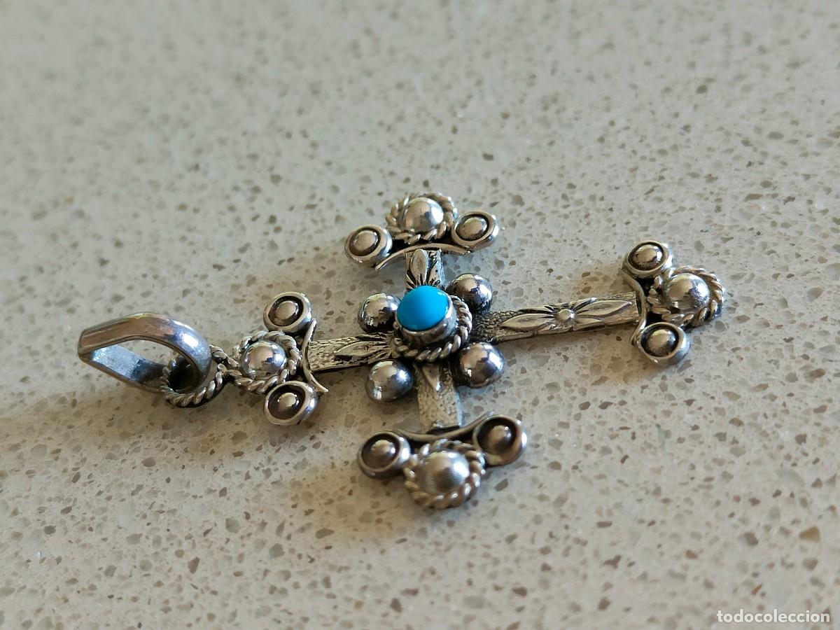 Joyeria: CRUZ LABRADA PLATA Y TURQUESA - Foto 3