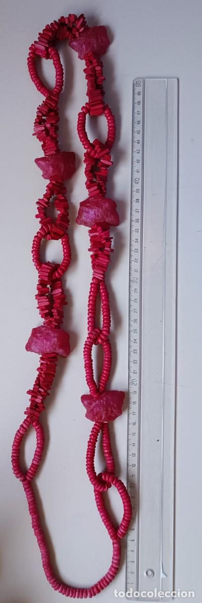 Joyeria: COLLAR ROJO DE MADERA - Foto 1